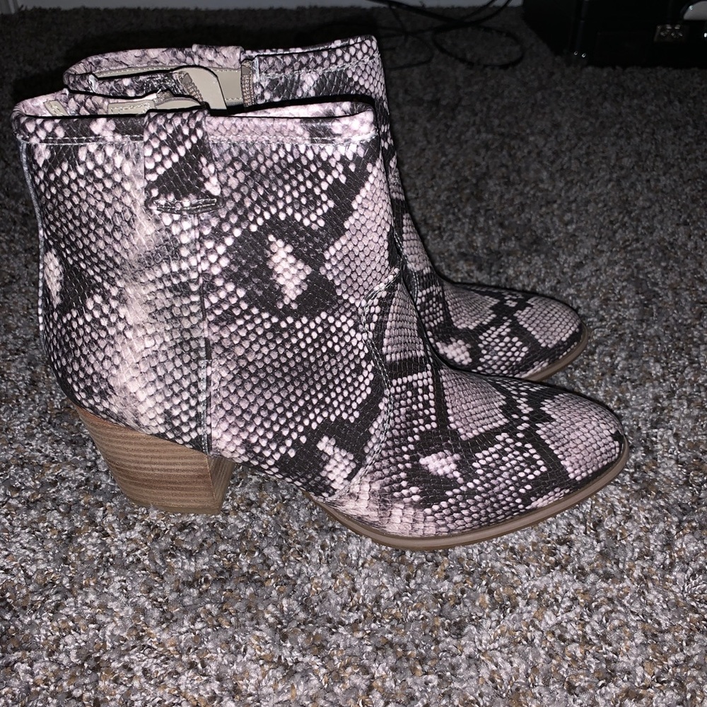 Carlos snake skin booties